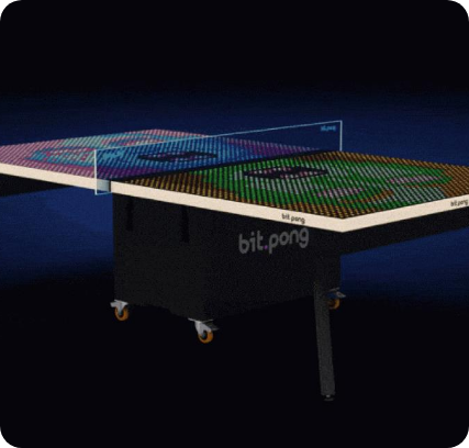Viens tester Bit Pong Lyon : le ping pong interactif qui fait bouger ! Chaque frappe déclenche lumières et effets visuels. Défie tes amis, marque des points et vis une expérience unique à Lyon.